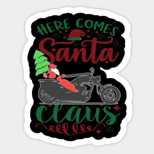 Christmas Santa Coming Sticker